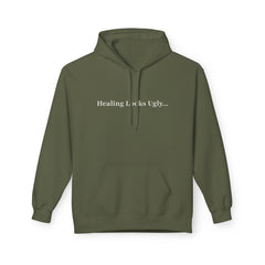 Healing Looks Ugly Hoodie – Before It Looks Holy | Faith & Recovery Apparel