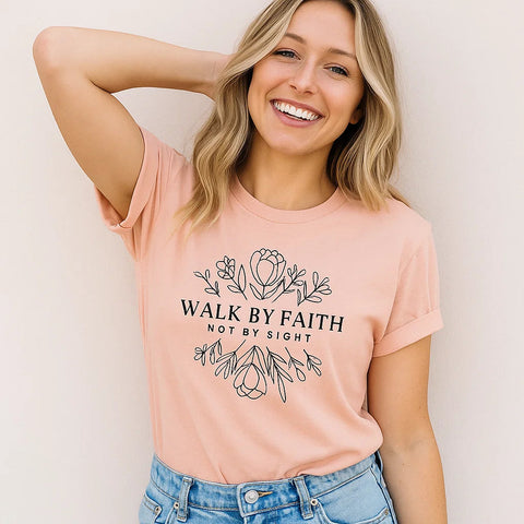 Walk by Faith Graphic Tee for Inspirational Style