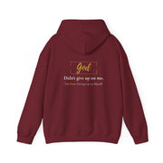 God Didn’t Give Up On Me Hoodie — Recovery Collection.
