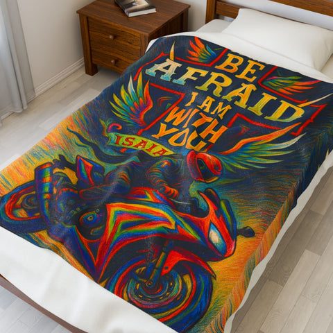 I Am With You Veveteen Plush Blanket